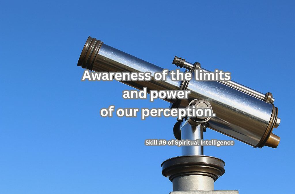 Awareness of the Limits and Power of Your Perception – Spiritual Intelligence  Skill #9